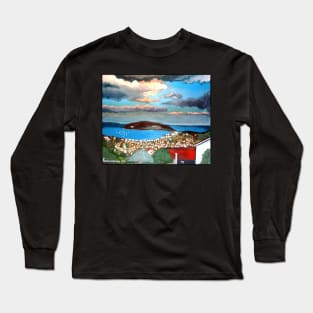 Porto Rafti from my Balcony Long Sleeve T-Shirt